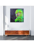 Vincent Bardou, The grace of the green parrot, painting - Artalistic online contemporary art buying and selling gallery