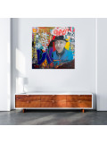 Yves Guillard, Chapeau Monsieur Villéglé, painting - Artalistic online contemporary art buying and selling gallery