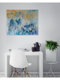Bernard Gaulbert, Bleu forest, painting - Artalistic online contemporary art buying and selling gallery