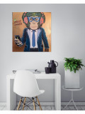 PeggyC, Smart monkey, painting - Artalistic online contemporary art buying and selling gallery