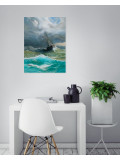 Anthony Colange, Ship in the story sea, painting - Artalistic online contemporary art buying and selling gallery