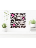 Mr Hope, Love Pink, painting - Artalistic online contemporary art buying and selling gallery