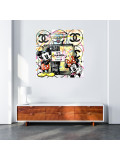 Patrick Cornée, Mickey offre à Minnie le parfum Chanel n°5, painting - Artalistic online contemporary art buying and selling gallery