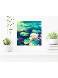 Oxypoint, Water lilies on the pond, painting - Artalistic online contemporary art buying and selling gallery