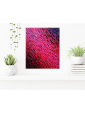 Jonathan Pradillon, Diagonale rose rouge, painting - Artalistic online contemporary art buying and selling gallery