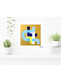 Zem, L'or bleu, painting - Artalistic online contemporary art buying and selling gallery