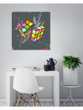 So'Niak, Rubik's cube, painting - Artalistic online contemporary art buying and selling gallery