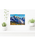 Oxypoint, Peaks of the Alps, painting - Artalistic online contemporary art buying and selling gallery