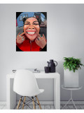 Zazoo, Fisheye smile, painting - Artalistic online contemporary art buying and selling gallery