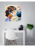 Pauline Cornée, Touch the world with your fingertips, painting - Artalistic online contemporary art buying and selling gallery