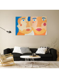 Léa Mongiat, Soeurs, painting - Artalistic online contemporary art buying and selling gallery