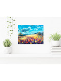 Oxypoint, River of Flowers, painting - Artalistic online contemporary art buying and selling gallery