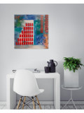 A-Wibaa, Colosseo quadrato, painting - Artalistic online contemporary art buying and selling gallery