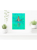 Laurence Blanchard, Danseuse balinaise, painting - Artalistic online contemporary art buying and selling gallery