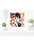 Pauline Cornée, Audrey Hepburn Break the rules, painting - Artalistic online contemporary art buying and selling gallery