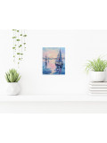 Oxypoint, Serenity at Sunset on the Sea I, painting - Artalistic online contemporary art buying and selling gallery