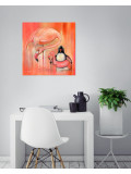 Annemarie Laffont, Flamigo, painting - Artalistic online contemporary art buying and selling gallery