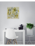Sandrine Hartmann, Billet vert, painting - Artalistic online contemporary art buying and selling gallery