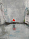 Marie-Line Robert, Dimanche de pluie, painting - Artalistic online contemporary art buying and selling gallery