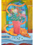 Sebastián, Sieste et sardines, Painting - Artalistic online contemporary art buying and selling gallery