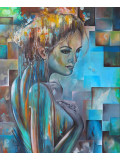 Carmin Cuivré, Moment suspendu, Painting - Artalistic online contemporary art buying and selling gallery