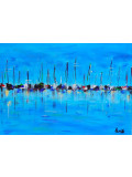 Locke Karine, Départ de régate, Painting - Artalistic online contemporary art buying and selling gallery