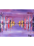 Locke Karine, Nuit pourpre, Painting - Artalistic online contemporary art buying and selling gallery
