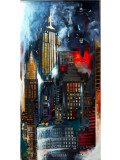 Nathalie Lemaitre, Batman circus, painting - Artalistic online contemporary art buying and selling gallery