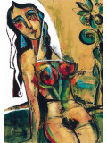 Laven Chegeni, Femme#4, painting - Artalistic online contemporary art buying and selling gallery