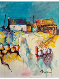 Patrick Briere, La vieille ferme, painting - Artalistic online contemporary art buying and selling gallery