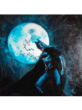 Comize, Batman et la lune, painting - Artalistic online contemporary art buying and selling gallery