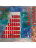 A-Wibaa, Colosseo quadrato, painting - Artalistic online contemporary art buying and selling gallery