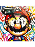 Patrick Cornée, Mario loves Bitcoins, painting - Artalistic online contemporary art buying and selling gallery