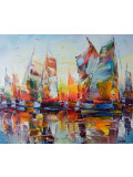 Janusz Kik, toutes voiles, painting - Artalistic online contemporary art buying and selling gallery
