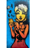 Ewen Gur, Consumed by Social Media, painting - Artalistic online contemporary art buying and selling gallery