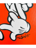 Ewen Gur, Funky orange hands, painting - Artalistic online contemporary art buying and selling gallery