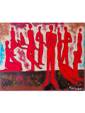 Yves Decaudan, La tribu, painting - Artalistic online contemporary art buying and selling gallery
