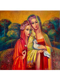 Renata Isin, Golden sky, painting - Artalistic online contemporary art buying and selling gallery