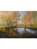 Oleg Riabchuk, Season of falling leaves, painting - Artalistic online contemporary art buying and selling gallery