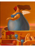Ruben Cukier, Women's city, painting - Artalistic online contemporary art buying and selling gallery