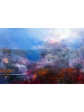 Marianne Quinzin, Rouge sur les rochers, painting - Artalistic online contemporary art buying and selling gallery
