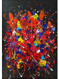 Aney, Explosive colors, painting - Artalistic online contemporary art buying and selling gallery
