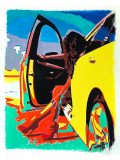 Jean-Jacques Venturini, Cabriolet, painting - Artalistic online contemporary art buying and selling gallery