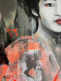 Sabine Rusch, Geisha mood II, painting - Artalistic online contemporary art buying and selling gallery