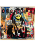 Fa2b, Iconic fingers, painting - Artalistic online contemporary art buying and selling gallery