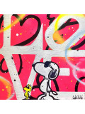 Pauline Cornée, I love you ! Snoopy, painting - Artalistic online contemporary art buying and selling gallery