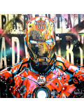 Patrick Cornée, Iron Man love Rock'n roll, painting - Artalistic online contemporary art buying and selling gallery