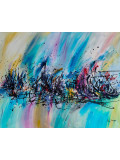 Âme Sauvage, Pays caché de l'arc en ciel, painting - Artalistic online contemporary art buying and selling gallery