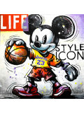 Patrick Cornée, Mickey is a Lakers fan, painting - Artalistic online contemporary art buying and selling gallery