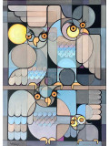 Annemarie Laffont, Au clair de la lune, painting - Artalistic online contemporary art buying and selling gallery